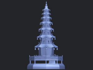 chiness pagoda Modèles 3D en vedette