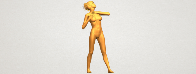 naked girl c01 3D Принт Модель .c4d .max .obj .3ds .fbx .stl .blend 