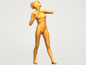 naked girl c01 3Dプリントモデル