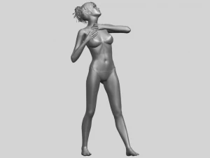 naked girl c01 3D Print Model