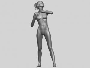 naked girl c01 3D Принт Модель