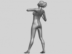 naked girl c01 3D Принт Модель