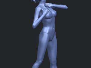 naked girl c01 3D Принт Модель