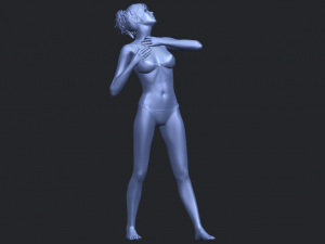 naked girl c01 3D Принт Модель