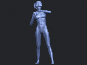 naked girl c01 3D Принт Модель