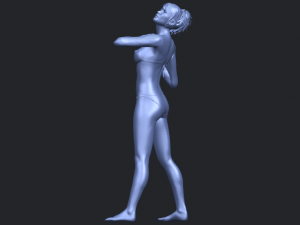 naked girl c01 3D Принт Модель