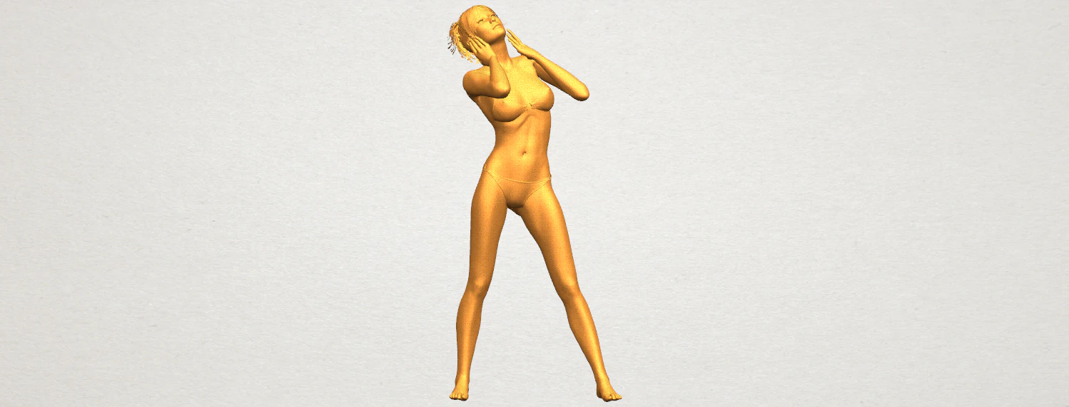 naked girl c02 3D Print Model .c4d .max .obj .3ds .fbx .stl .blend 