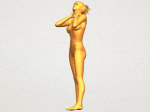 naked girl c02 Model do druku 3D