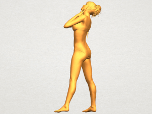 naked girl c02 Model do druku 3D