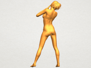 naked girl c02 Model do druku 3D