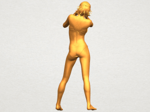 naked girl c02 Model do druku 3D