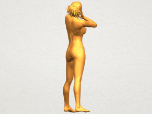 naked girl c02 Model do druku 3D