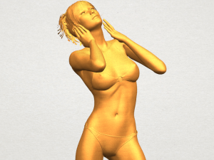 naked girl c02 Model do druku 3D