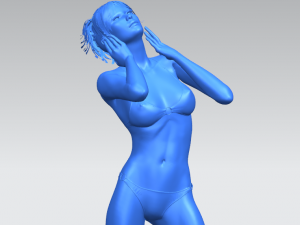 naked girl c02 Model do druku 3D