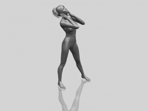 naked girl c02 Model do druku 3D