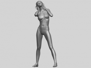 naked girl c02 Model do druku 3D