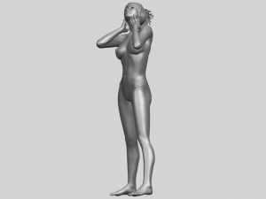 naked girl c02 Model do druku 3D