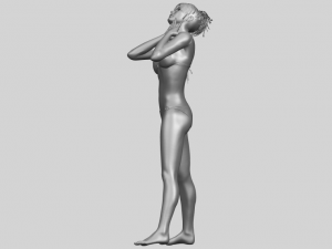 naked girl c02 Model do druku 3D