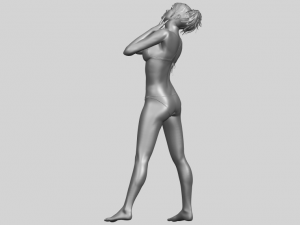 naked girl c02 Model do druku 3D