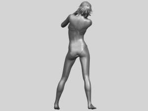 naked girl c02 Model do druku 3D