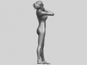 naked girl c02 Model do druku 3D