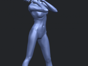 naked girl c02 Model do druku 3D