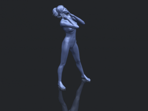 naked girl c02 Model do druku 3D
