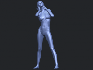 naked girl c02 Model do druku 3D