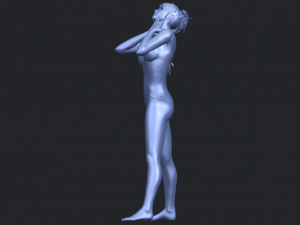 naked girl c02 Model do druku 3D