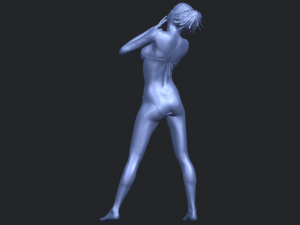 naked girl c02 Model do druku 3D