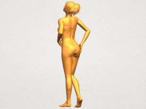 naked girl c05 3Dプリントモデル