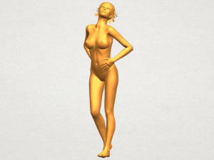 naked girl c05 3Dプリントモデル