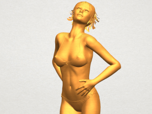 naked girl c05 3Dプリントモデル