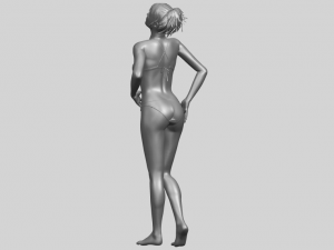 naked girl c05 3Dプリントモデル