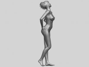 naked girl c05 3Dプリントモデル