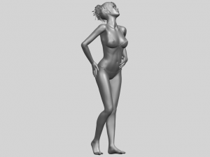 naked girl c05 3Dプリントモデル