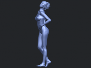 naked girl c05 3Dプリントモデル