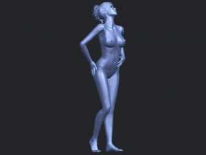naked girl c05 3Dプリントモデル