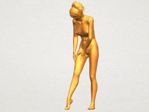 naked girl c04 3D-Druckmodell