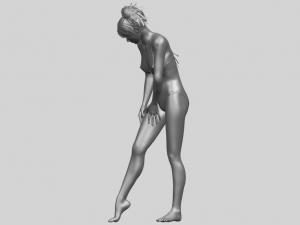 naked girl c04 Model Cetak 3D