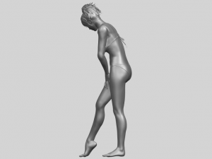 naked girl c04 Model Cetak 3D