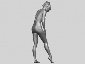 naked girl c04 Model Cetak 3D