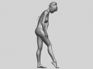 naked girl c04 Model Cetak 3D