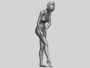 naked girl c04 Model Cetak 3D