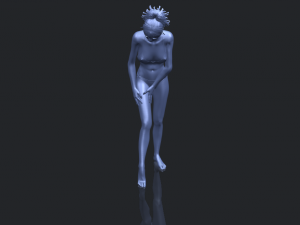 naked girl c04 Model Cetak 3D