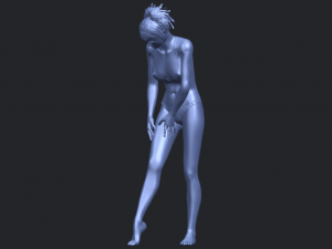 naked girl c04 Model Cetak 3D