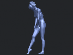 naked girl c04 Model Cetak 3D