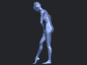 naked girl c04 Model Cetak 3D