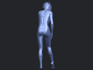 naked girl c04 Model Cetak 3D
