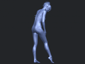 naked girl c04 Model Cetak 3D